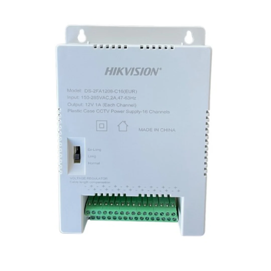 HikVision 12 Volts 16 Channel Cctv Power Supply - Ds-2fa1208-c16